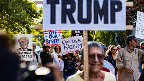 Washington DC protests erupt after Trump seizes control of police and deploys troops  – video