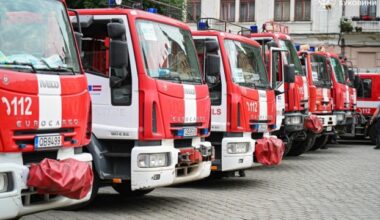 Ukraine receives 16 fire trucks from Latvia