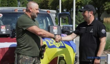 Latvians donate drones, night vision devices, and Hummer to DIU