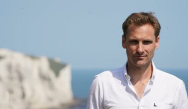 Chris Philp pelted with bottles and has knife pulled on him during trip to French migrant camp