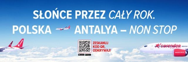 Kampania OOH Corendon Airlines – „Słońce przez cały rok. Polska Antalya – Non Stop”