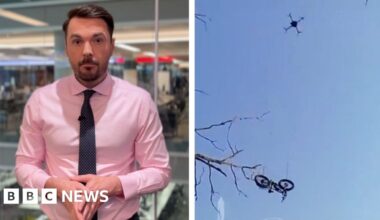 Wounded soldier escapes battlefield using e-bike delivered by drone