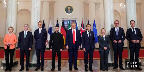 Trump na srečanju z Zelenskim in evropskimi voditelji zagotovil varnostna jamstva za Ukrajino