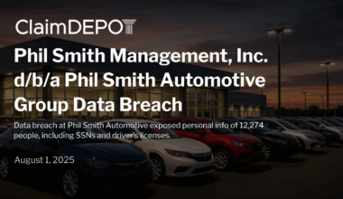 Phil Smith Automotive Data Breach Affects 12,274 People