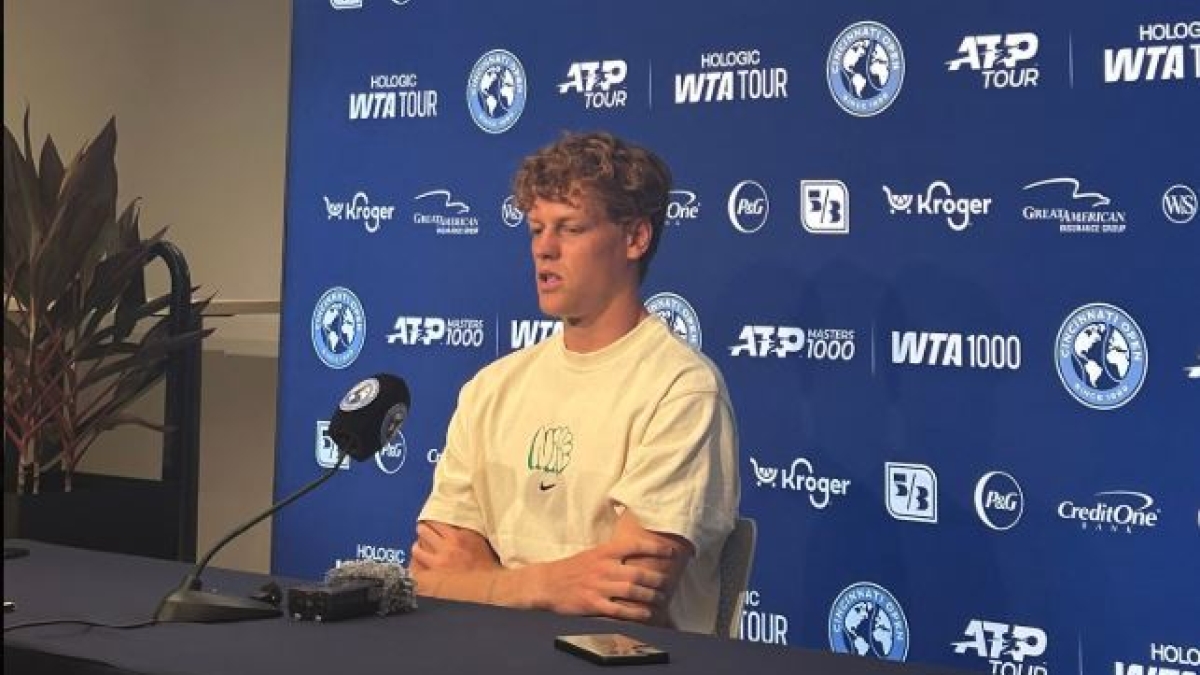 Sinner, la conferenza stampa da Cincinnati: «Il gomito sta bene. A Wimbledon ho sorpreso anche me stesso»