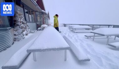 Snow within 35km of five Australian capitals as Antarctic blast arrives