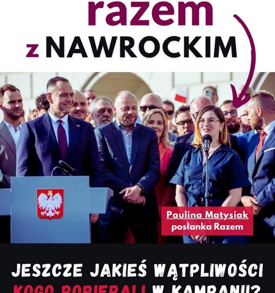 Głosowałbym. Grafika wrzucona przez kogoś z KO, Zandberg ciągle winnym porażki