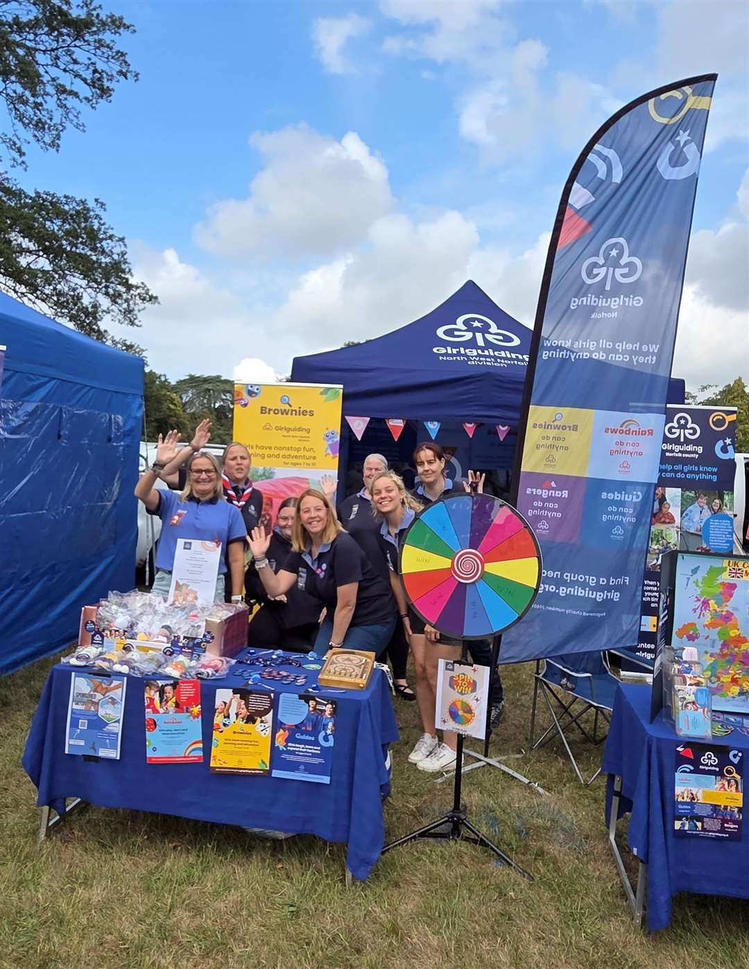 The stall provided an ideal opportunity to promote Girlguiding in the local area