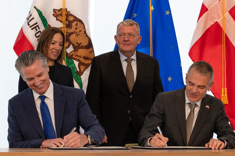 California and Denmark Sign Partnership to Advance Climate and Technology Goals