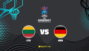 Liveticker Litauen - Deutschland | Gruppe B, EuroBasket 2025 in LAT/FIN/POL/CYP