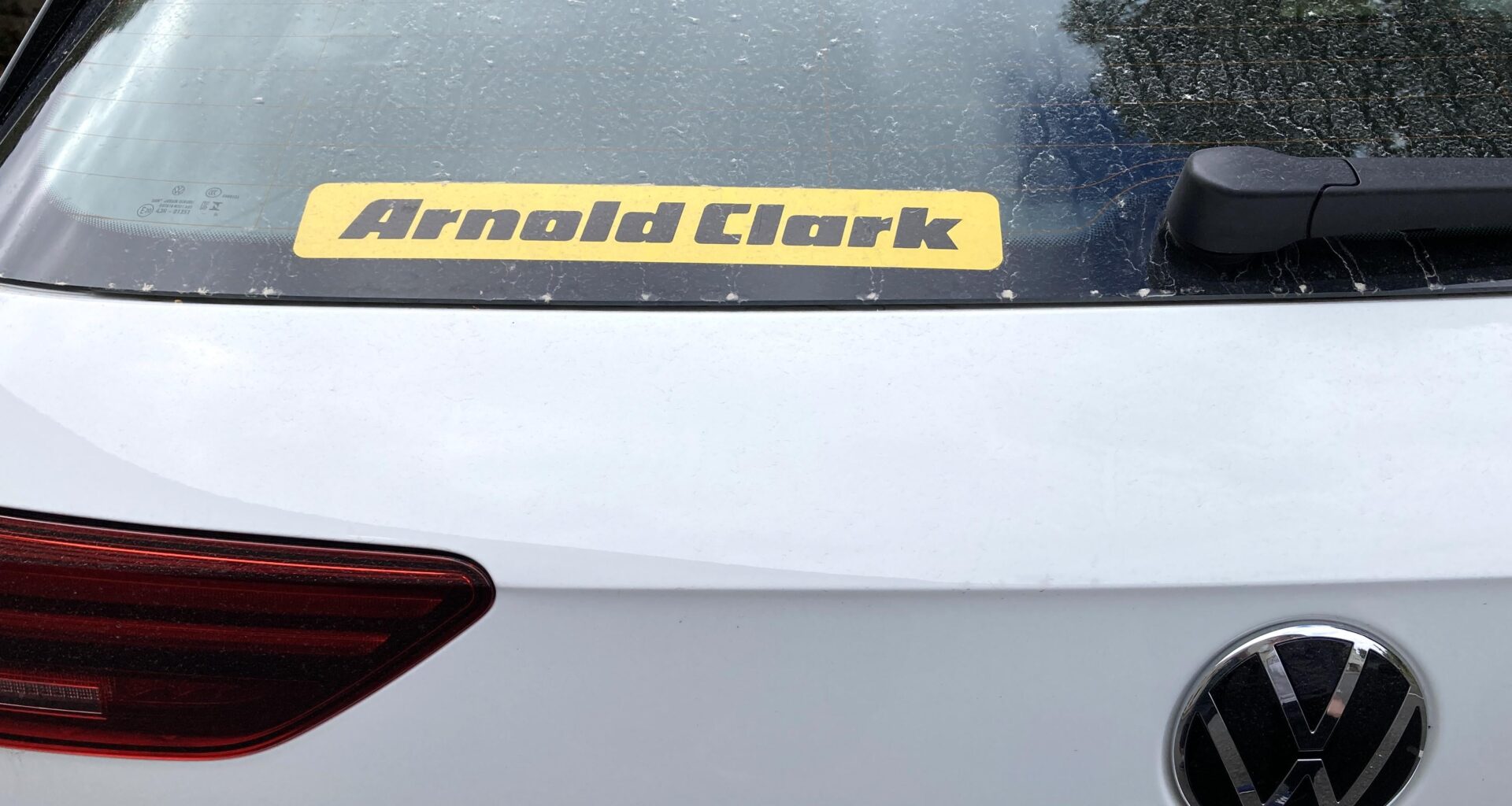 Just spent 2 weeks driving through Scotland:- props to ye for marking all the bampot drivers with this yellow sticker.