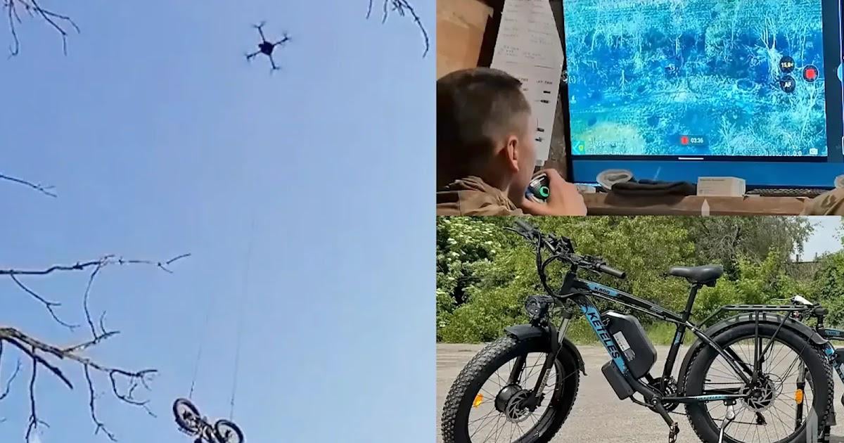 Ukraine Drone-Drops E-Bike To Surrounded Soldier, Enabling His Escape