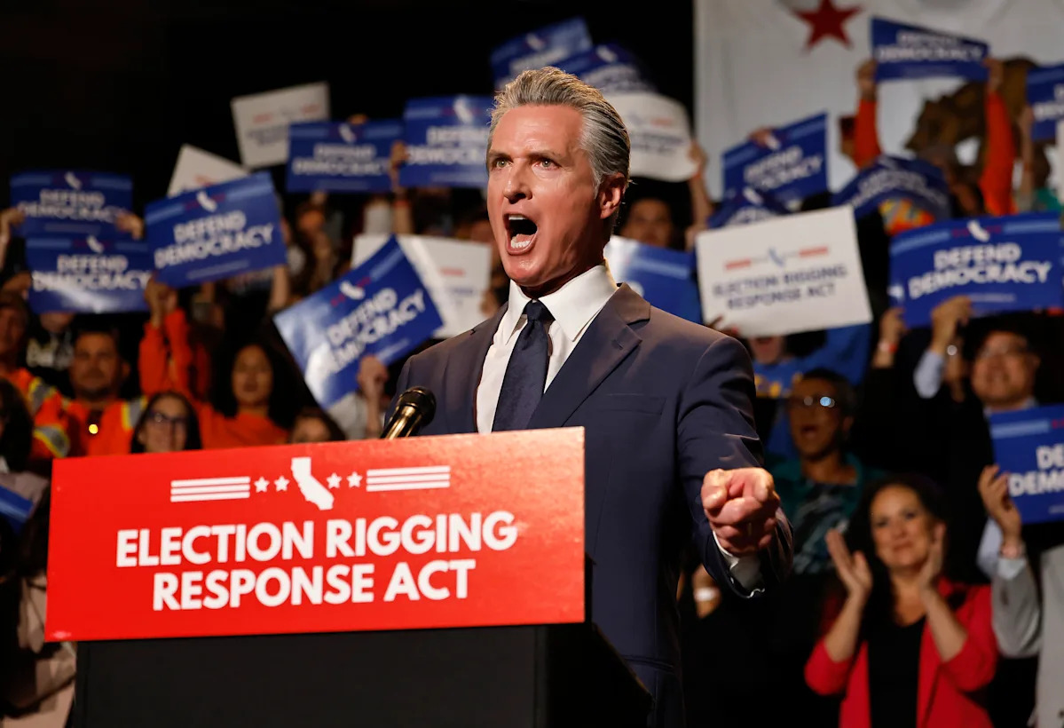 Gavin Newsom Out-Trumps Trump With A 2028 POTUS Campaign Launch By Any Other Name To Fight GOP Gerrymandering