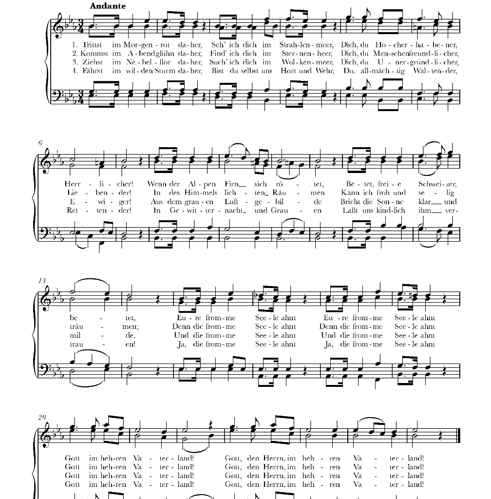 Toughts on a new Hymne?