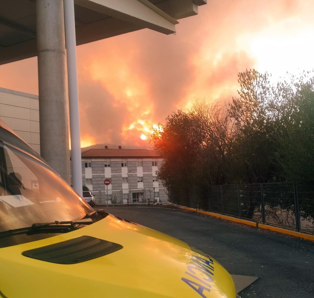 Orense destrozado por los incendios