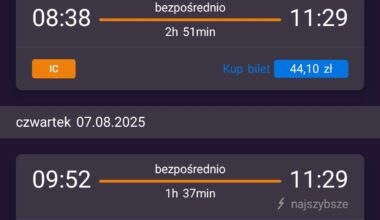 Z cyklu absurdy PKP - pociąg jedzie objazdem, więc ponieważ trasa jest dłuższa, bilet jest droższy.