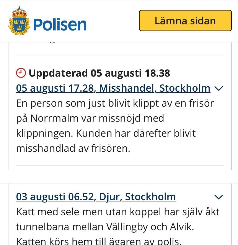 Ett snapshot från Stockholms undre värld