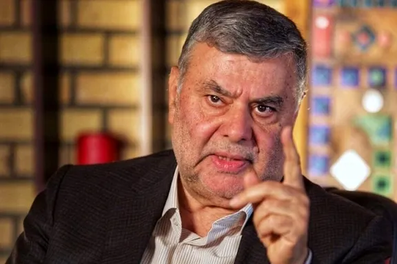 Mohammed Sadr, a member of Iran's Expediency Council, gestures in this file photo