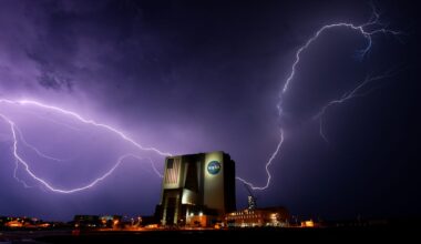 Lightning at Kennedy Space Center