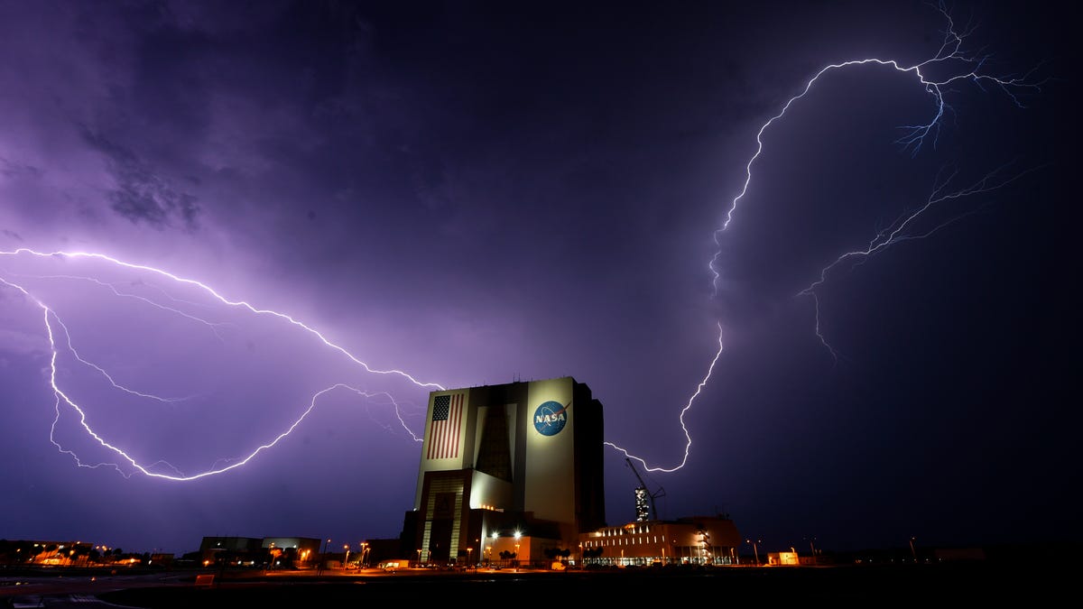 Lightning at Kennedy Space Center