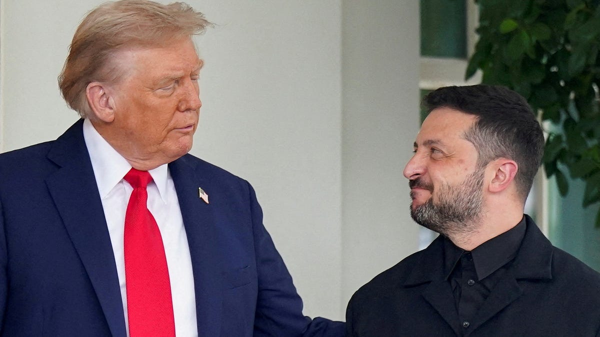Trump and Zelenskyy exchange warm words