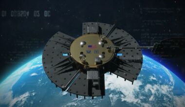 An artistic rendering depicts the Air Force Research Laboratory, or AFRL’s, Navigation Technology Satellite-3, or NTS-3, in simulated geosynchronous orbit. NTS-3, an experimental platform designed to demonstrate technologies to increase resiliency, robustness and reprogrammability of Position, Navigation, and Timing functionality in space, will be on display at AFRL’s “Engine to Accelerate” booths at the 2024 Air and Space Forces Association’s Air, Space and Cyber Conference Sept. 16-18, 2024, in National Harbor, Maryland. AFRL is accelerating innovation by transforming the satellite navigation architecture to be reprogrammable both on-orbit and in the field, which enables new capabilities to support the warfighter faster through software updates. Like downloading a new app on your smartphone, this means that new satellites will not need to be launched to upgrade the signals, and that warfighters will not need to purchase and deploy new hardware to take advantage of upgraded signals. NTS-3 will mature technologies like the advanced timekeeping system that can detect and mitigate atomic clock faults without direct operator intervention. NTS-3's software-defined receiver, known as Global Navigation Satellite System Test Architecture, can receive and process new navigation signals that improve performance for U.S. forces in the presence of GPS interference or spoofing (a process by which users are sent inaccurate signals telling them that they are in the incorrect time and place). NTS-3 is anticipated to launch in late 2024. (Courtesy photo illustration)