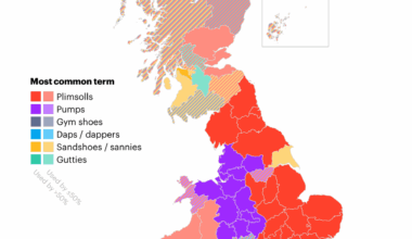 [OC] What do Britons call school canvas trainers?