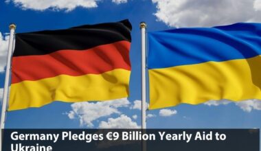 Germany has pledged to provide Ukraine with €9 billion annually in the coming years, as announced by Vice Chancellor Lars Klingbeil during a meeting with President Volodymyr Zelenskyy in Kyiv on August 25, 2025. Klingbeil also warned that Putin should not expect Germany's resolve to weaken.