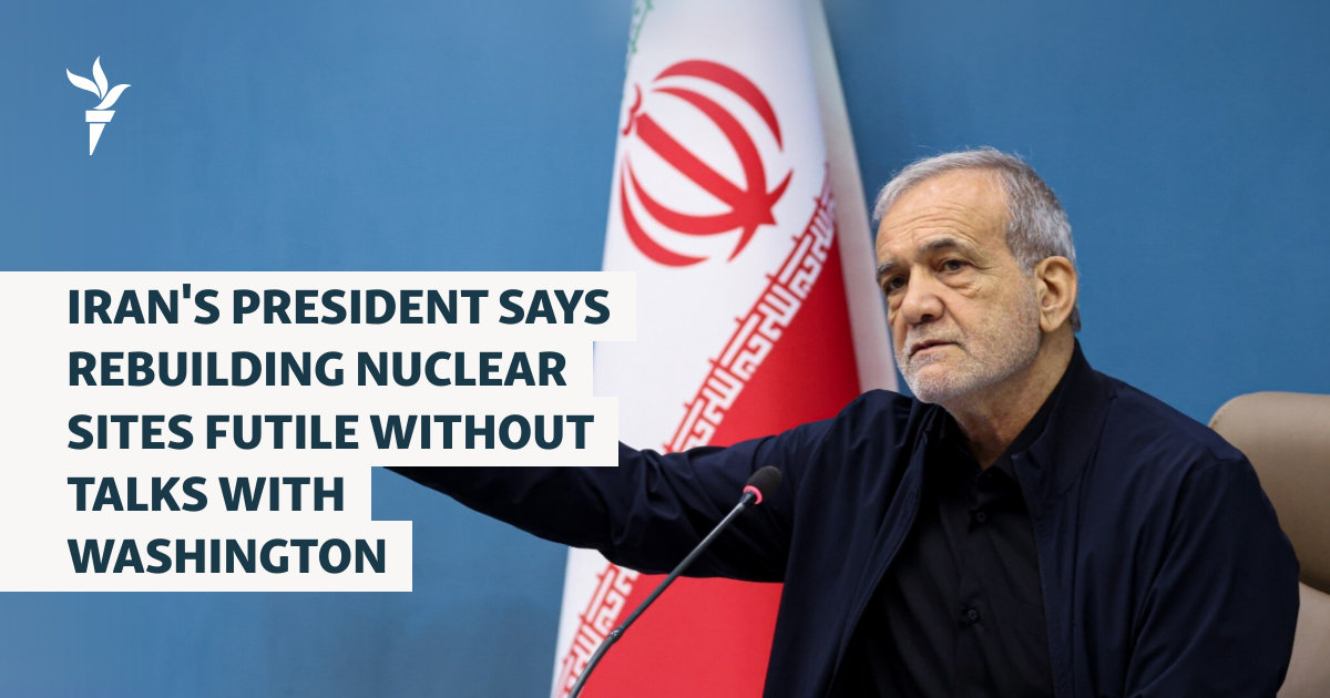 Iran's President Says Rebuilding Nuclear Sites Futile Without Talks With Washington