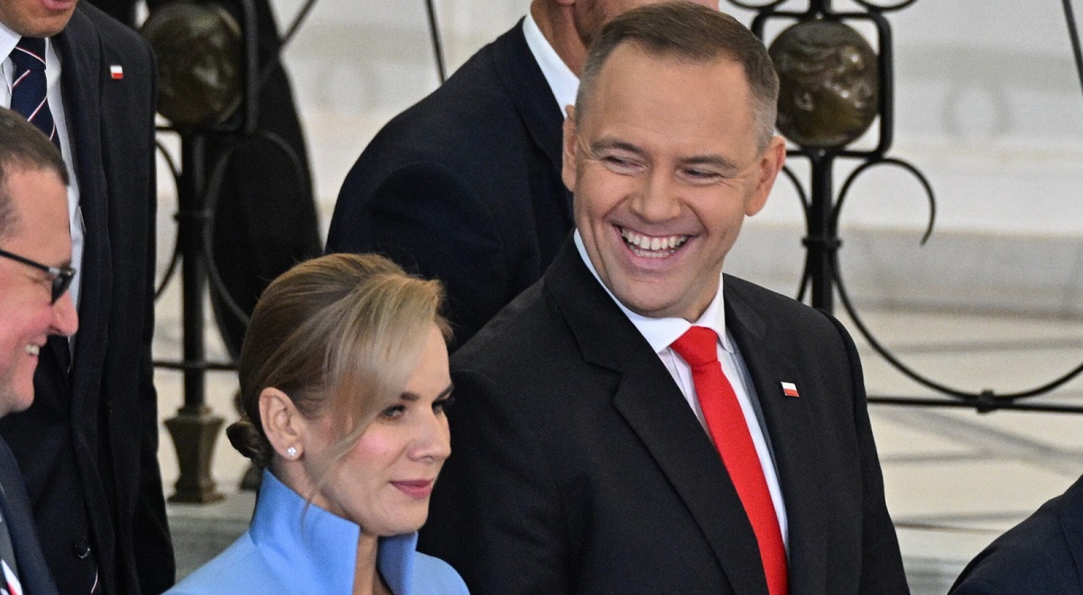 Polands new President Karol Nawrocki (right) and First Lady Marta Nawrocka (left).
