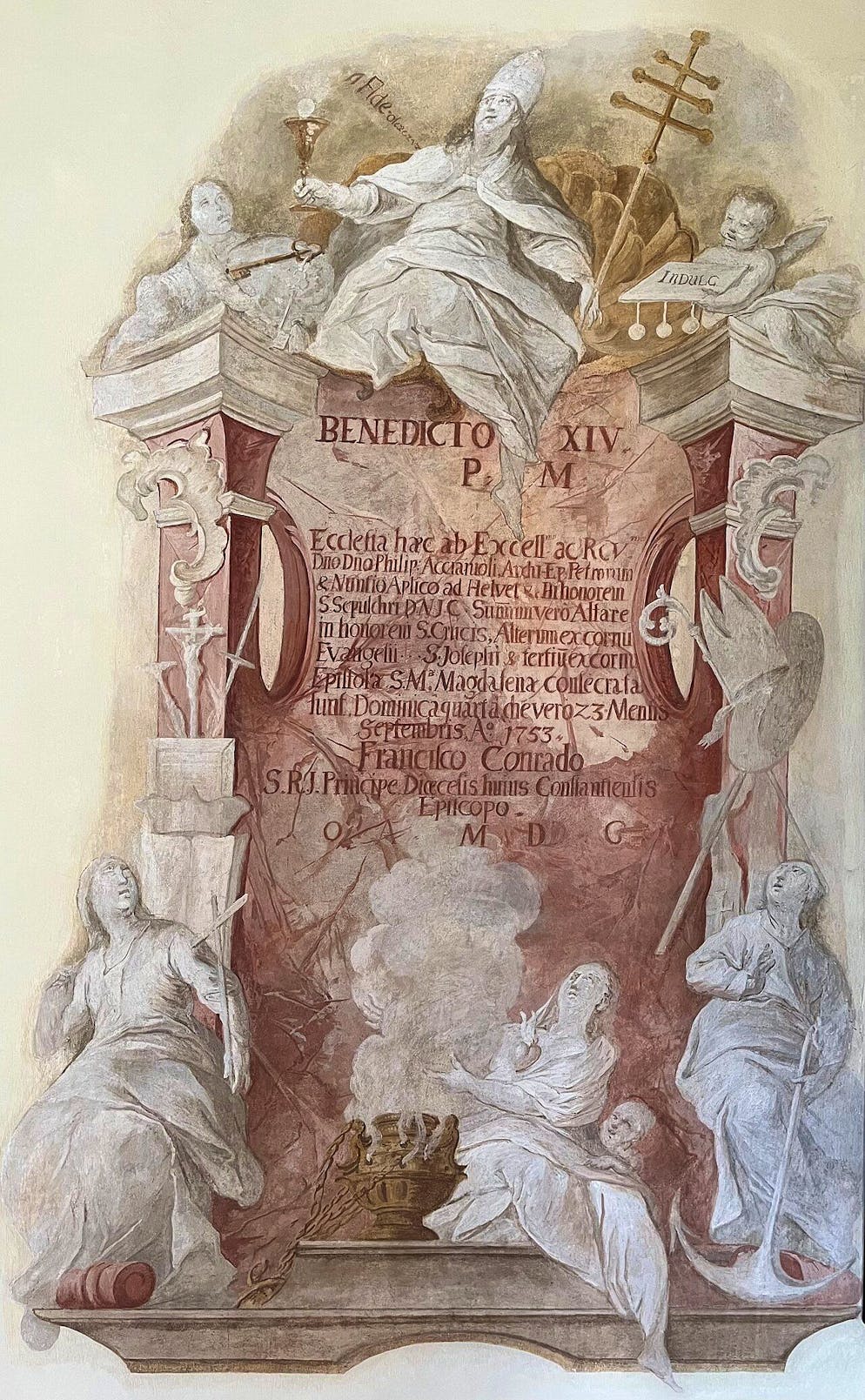 Freske aus der Schlosskapelle