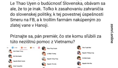 Vietnamci sleduju Slovensku politiku...