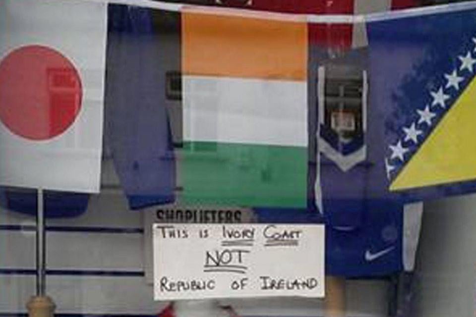 Flag mix-up resulting in threats / violence