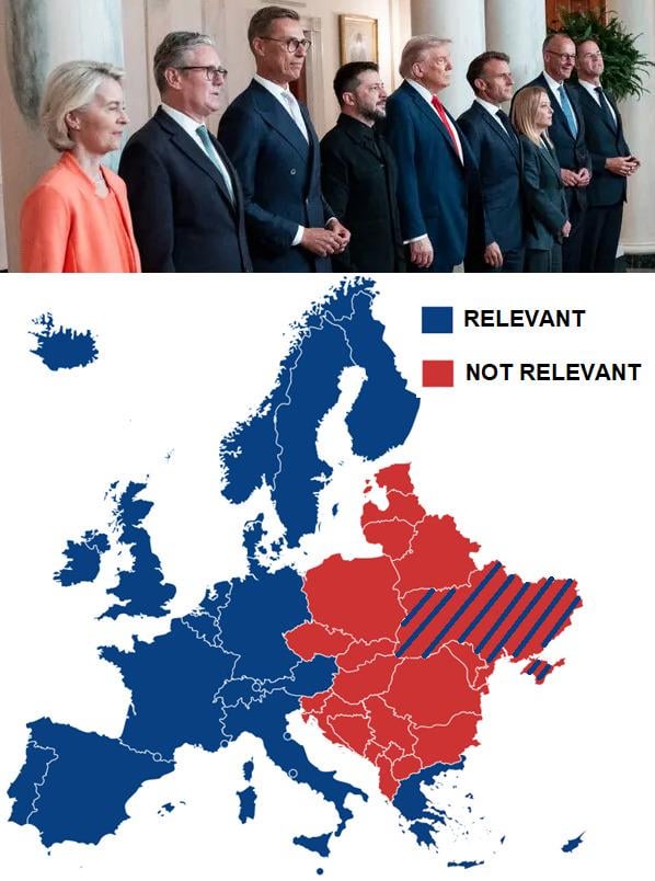 Only Western European leaders backed Zelensky against Trump, proof we’re the only relevant part of Europe, the ones who actually matter on the world stage.