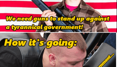 Pretty quiet from all those 2nd amendment folks right about now...