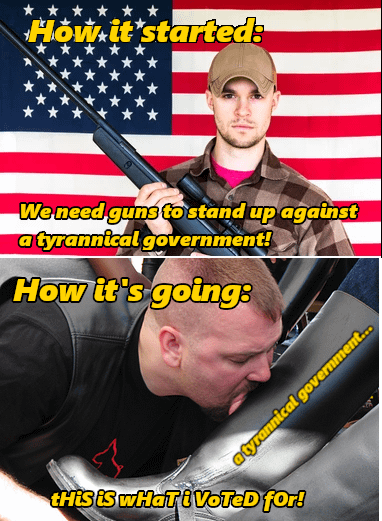 Pretty quiet from all those 2nd amendment folks right about now...