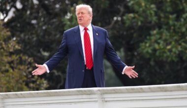 Trump erklärt, warum er auf dem Weißen Haus war: "Alle sagen, ich hätte einen Dachschaden. Ich wollte schauen, ob das stimmt."
