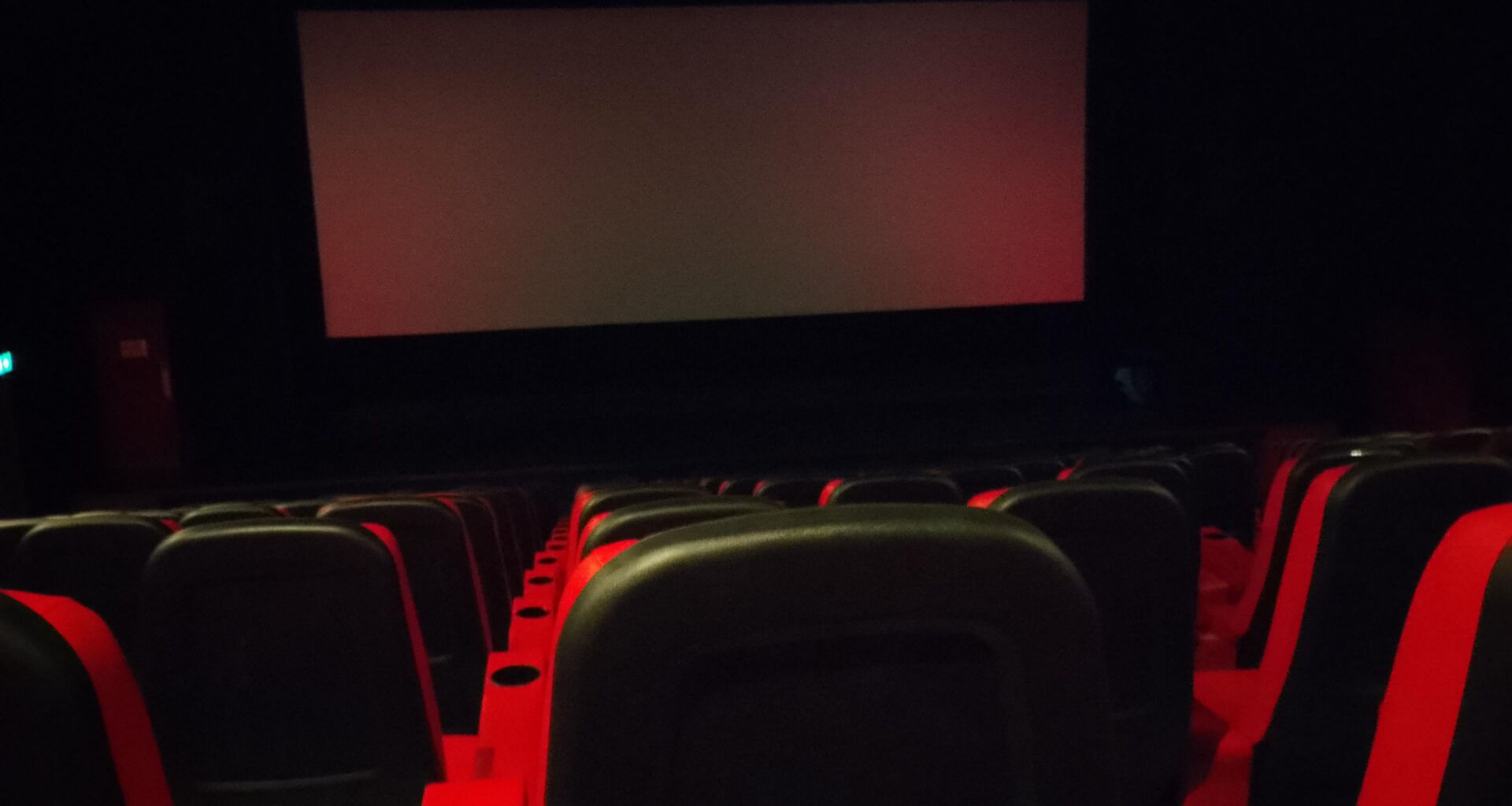 Only person at the movies