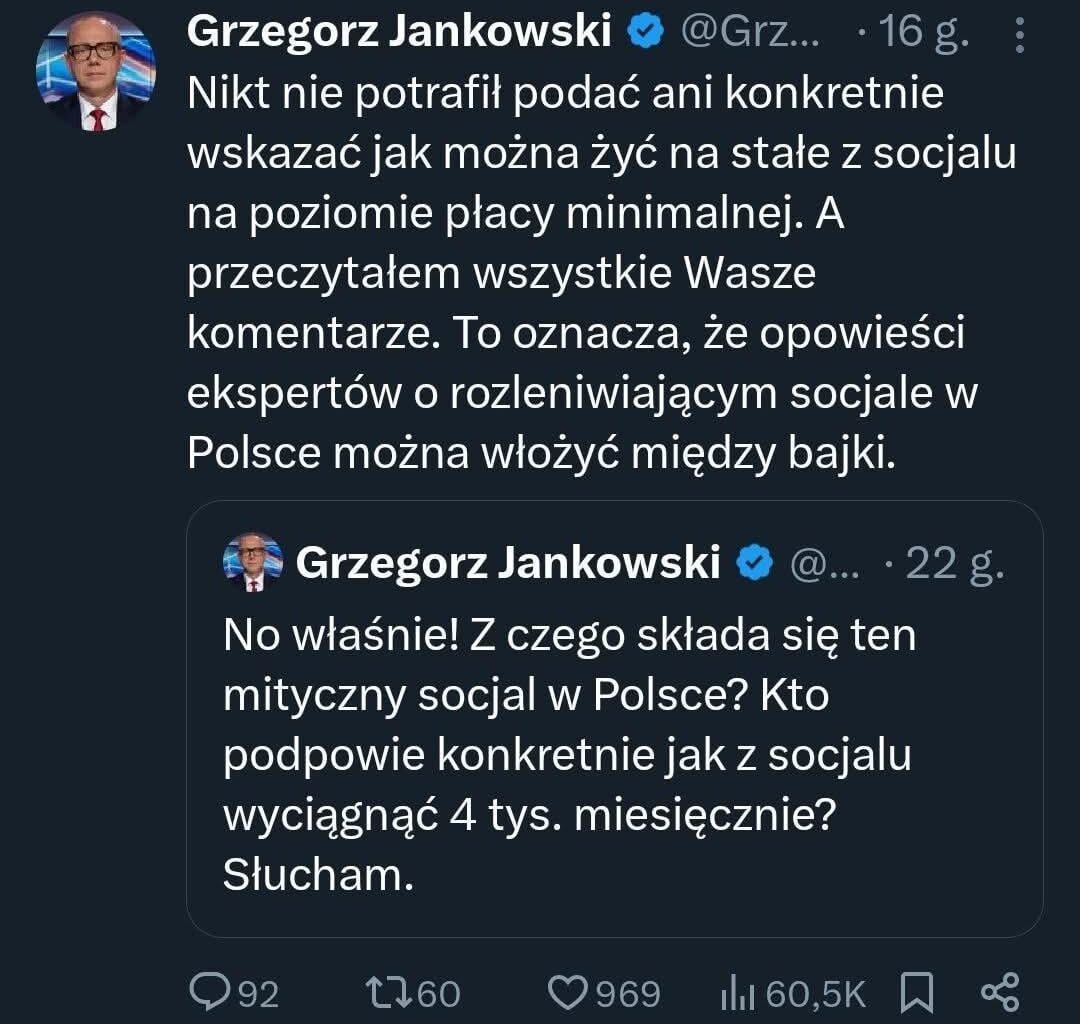 Socjal a poziom życia