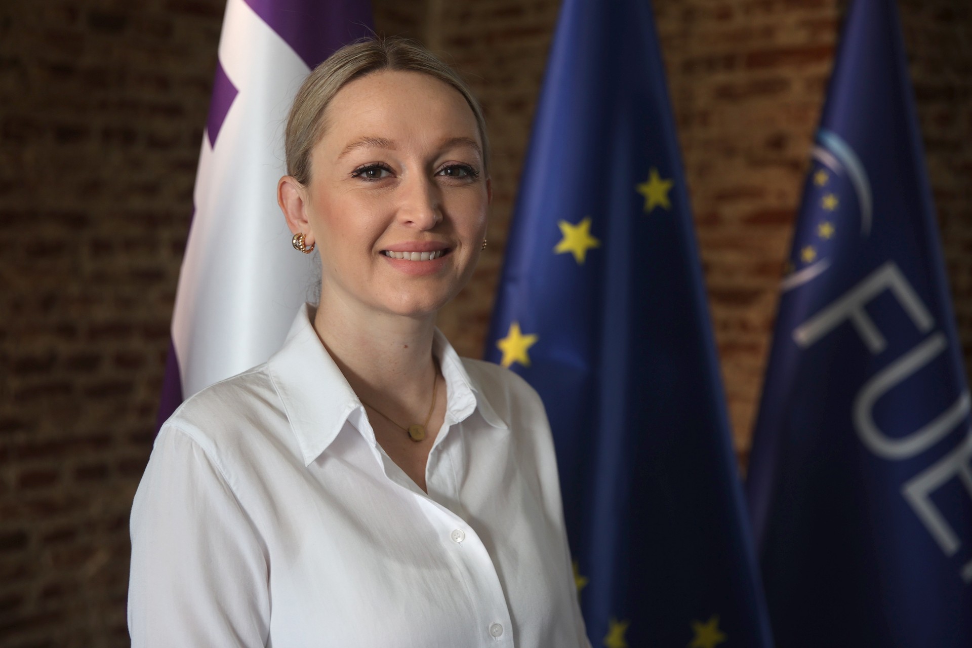 DEB Party President Cigdem Asafoglu, Komotini, Greece, June 12, 2024. (AA Photo)