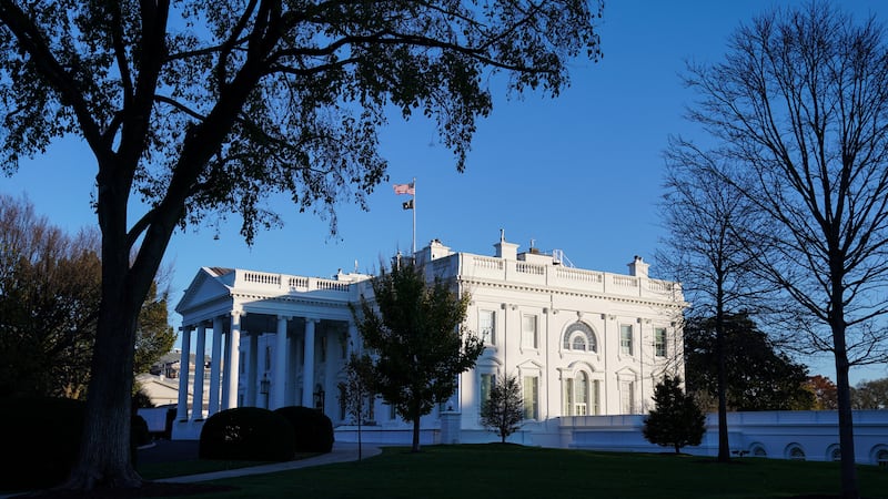 The exterior of the White House.