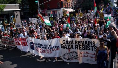 ‘They’re in Wall Street, they’re in the White House’: Thousands protest Israel in NYC