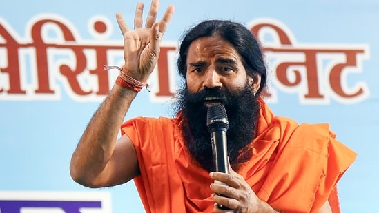 Yoga guru Ramdev slammed the Donald Trump administration for imposing an additional 25% tariff on Indian goods. (ANI file )