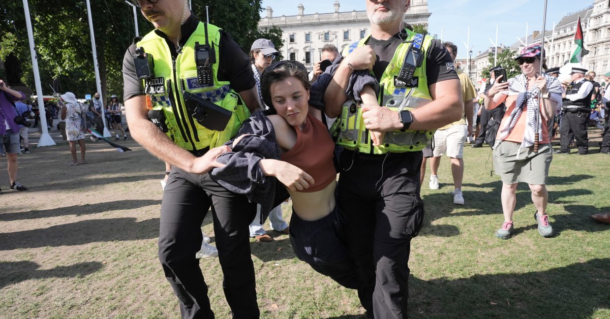 British Police Arrest Hundreds of Pro-Palestinian Protesters