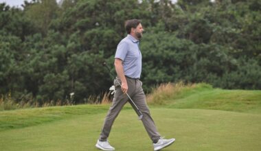 JD Vance survives brutal round of golf at Trump's Turnberry course