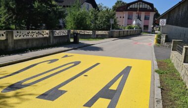 Barvanje talnih oznak pred OS arhiv Obcine Domzale 22 scaled