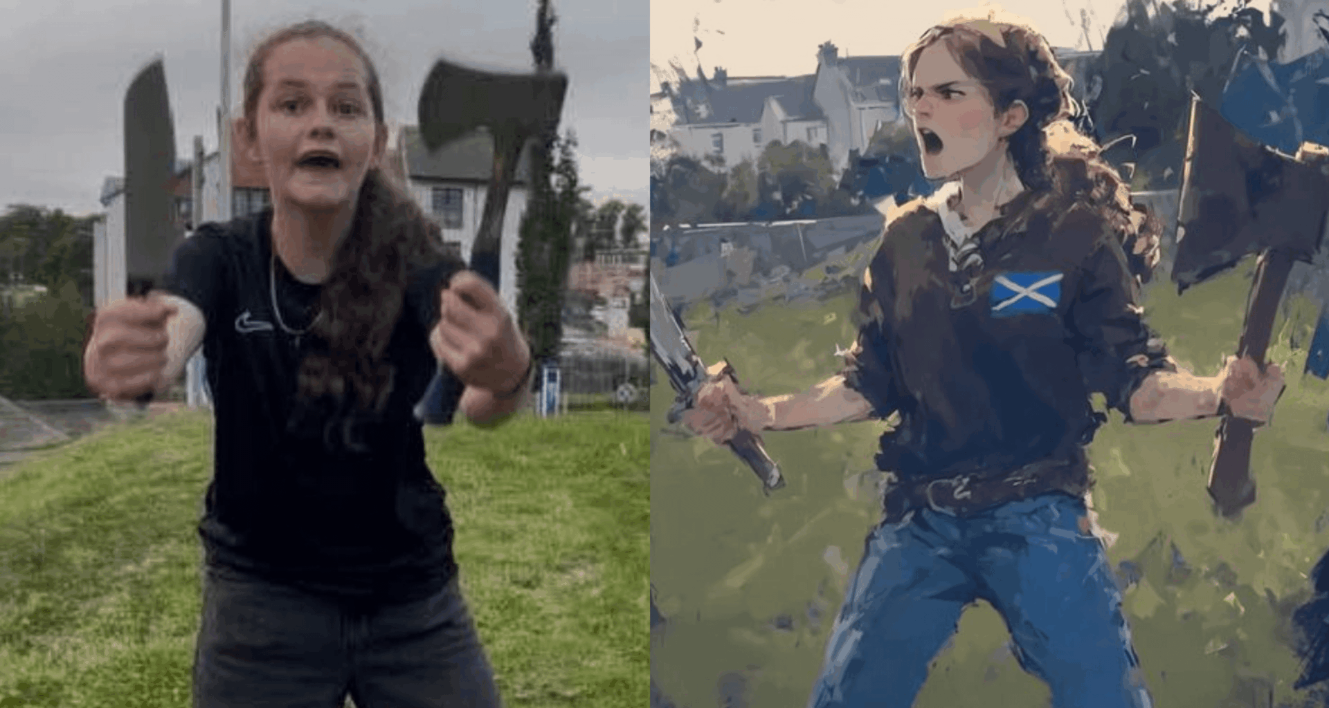 'Young Queen of Scots': 14-Year-Old Mayah Sommers Goes Viral for Fighting Back Against Migrant Assault Threats