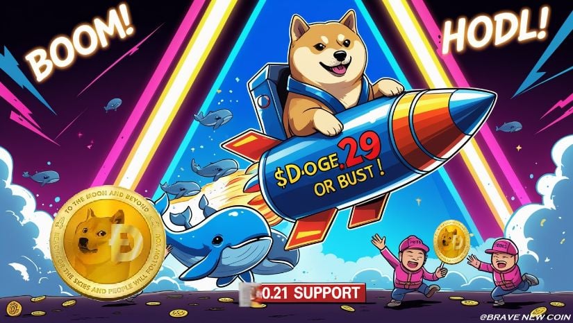 Dogecoin (DOGE) Price Prediction: Dogecoin Rises 6% as Whale Accumulation Boosts $0.29 Breakout Potential