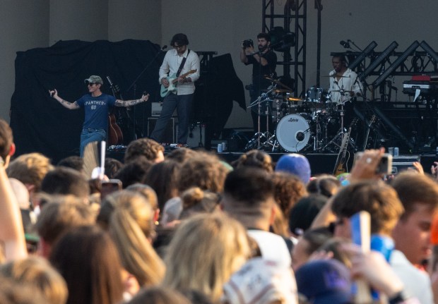 Role Model performs at the Tito's stage at Lollapalooza in Chicago's Grant Park Thursday, July 31, 2025. (Dominic Di Palermo/Chicago Tribune)