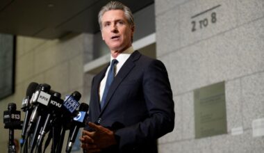 California Governor Gavin Newsom speaks to the press after a hearing on the use of National Guard troops amid federal immigration sweeps, at the California State Supreme Court in San Francisco, California, U.S., June 12, 2025. (Reuters FIle)